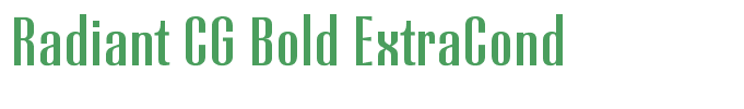 Radiant CG Bold ExtraCond